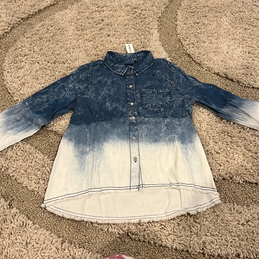 Kidpik denim long sleeve shirt